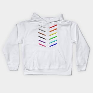 Colouring pencils Kids Hoodie